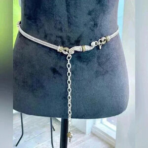 Unique chain belt, size, small, silver, and gold adjustable up your style